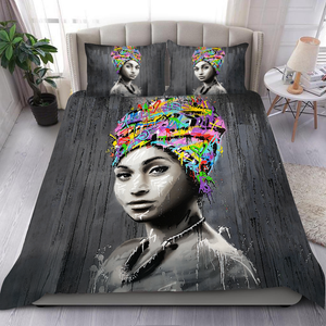 Beautiful Art African Girl Bedding Set-ML-ML-US Twin-Vibe Cosy™