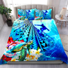 Poly Duvet Turtle Surfing Bedding Set-ML-ML-US Twin-Vibe Cosy™