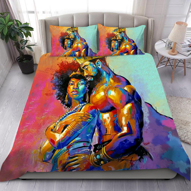 African Couple Love Bedding Set-ML-ML-US Twin-Vibe Cosy™