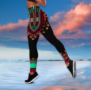 African Dashiki Pattern Combo Tank + Legging TR1508205