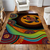 Aboriginal Turtles Australia Painting Art Rug