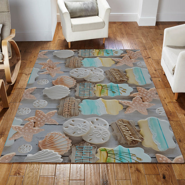 The Beach Stole My heart Rug