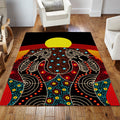 Aboriginal Australia Indigenous Together Painting Art Rug