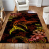 Beautiful Marlin Hibiscus Hawaii 3D Rug