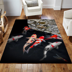 Koi fish underwater 3D