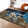 Bass fishing Sport - Blue version 3D Rug