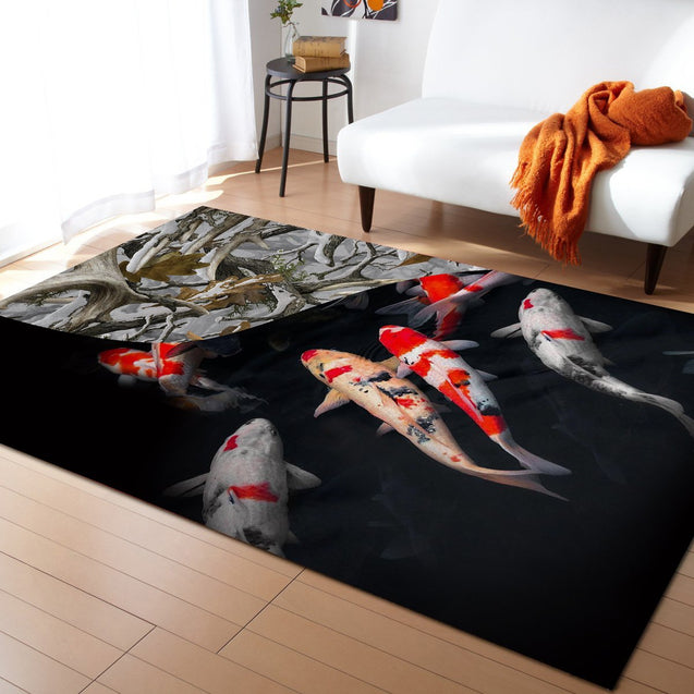 Koi fish underwater 3D