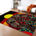 Aboriginal Australia Indigenous Together Painting Art Rug