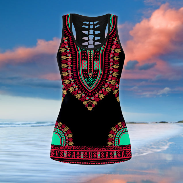 African Dashiki Pattern Combo Tank + Legging TR1508205