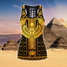 Queen of Egyptian Tattoos Legging + Hollow tank combo for women