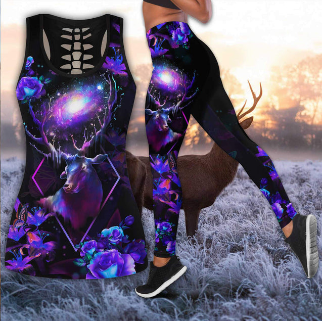 Deer hunting Combo Tank + Legging AMC180602 - Amaze Style™-Apparel