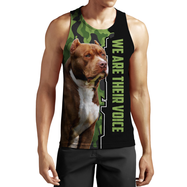 We Are Their Voice Pit Bull 3D All Over Print Hoodie DD09262002