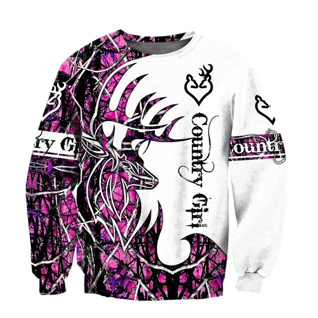 All Over Printed Beautiful Country Girl Hoodie MEI09172001-MEI