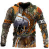 3D All Over Print Camo Deer Hunter Hoodie DD08102001