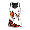 Pitbull orange tattoos legging + hollow tank combo HG71802S4-Apparel-HG-No legging-S-Vibe Cosy™