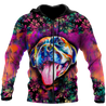 Pitbull flower 3D hoodie shirt for men and women HG91602