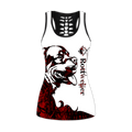 Rottweiler red tattoos legging + hollow tank combo DD07272001S-Apparel-HG-No legging-S-Vibe Cosy™