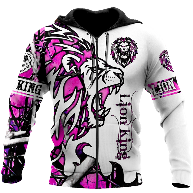 Beautiful Lion country girl Tattoo camo 3D all over printed shirts for men and women DD05272001S-Apparel-Huyencass-Zipped Hoodie-S-Vibe Cosy™