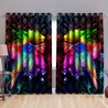 Rainbow Hummingbird Window Curtains By ML-ML-52'' x 63''-Vibe Cosy™