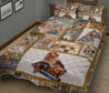 Premium Yorkshire Terrier Loving Dogs Quilt Bedding Set