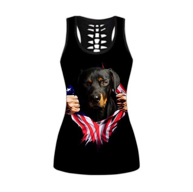 Rottweiler legging + hollow tank combo DD08012003S