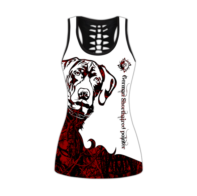 German Shorthaired pointer red legging + hollow tank combo DD08032002