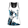 Pitbull blue tattoos legging + hollow tank combo HG71802S3-Apparel-HG-No legging-S-Vibe Cosy™