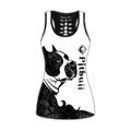 Pitbull black tattoos legging + hollow tank combo HG71802S-Apparel-HG-No legging-S-Vibe Cosy™