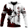 Pitbull red custom 3d hoodie shirt for men and women DD08052003S