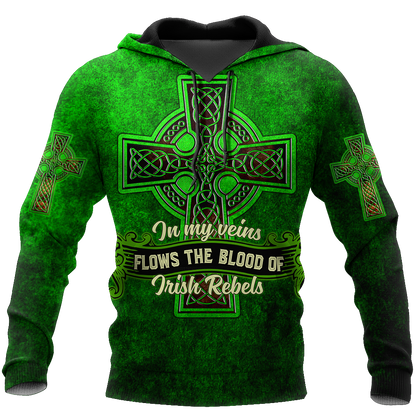 Irish St.Patrick day 3d hoodie shirt for men and women