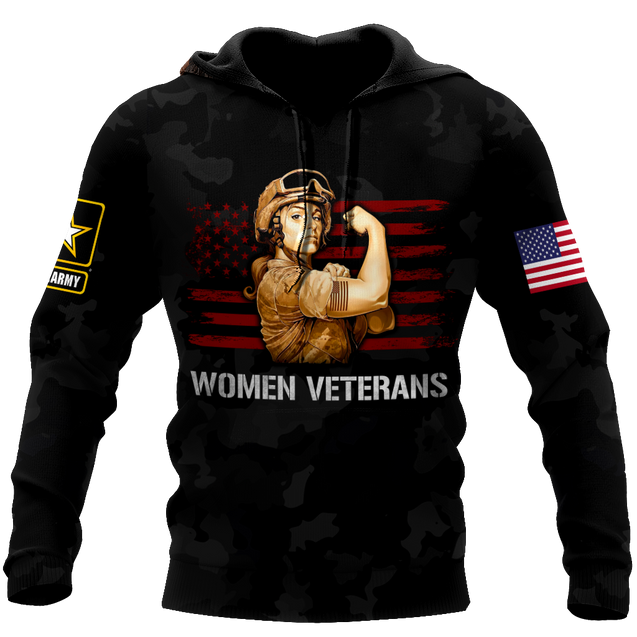 Women Veterans 3d all over printed shirts for men and women DD05232001-Apparel-Huyencass-Hoodie-S-Vibe Cosy™