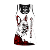 French bulldog red tattoos legging + hollow tank combo DD07252003S-Apparel-HG-No legging-S-Vibe Cosy™