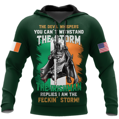 Irish St.Patrick day 3d hoodie shirt for men and women DD10272003