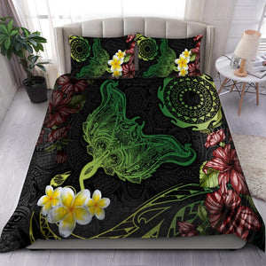 Cook Islands Beautiful Rays Tipani Hibiscus Tattoo Bedding Set-Bedding Set-Huyencass-Twin-Vibe Cosy™