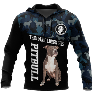 Pitbull 3d unisex shirt DD11022002