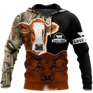 Cow 3d hoodie shirt for men and women DD10302002