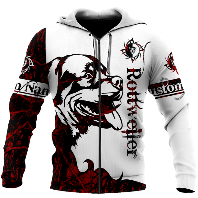 Rottweiler red custom 3d hoodie shirt for men and women DD08052002S