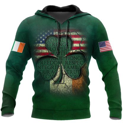 Irish St.Patrick day 3d hoodie shirt for men and women DD10292001