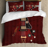 Lovely Red Electric Guitar Rock Bedding Set-ML-ML-US Twin-Vibe Cosy™