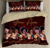 Black girl bedding set DD06192005S-HG-HG-US Twin-Vibe Cosy™