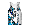 Beautiful Lion blue Tattoo camo 3D all over printed shirts for men and women DD05272003S-Apparel-Huyencass-Tank Top-S-Vibe Cosy™