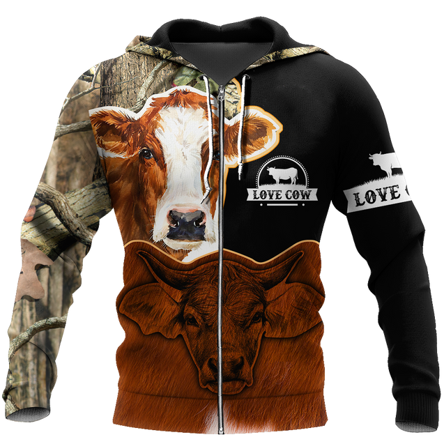 Cow 3d hoodie shirt for men and women DD10302002