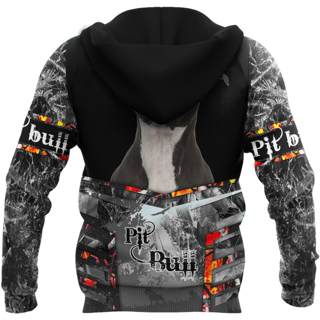 Pitbull 3d hoodie shirt for men and women DD10152001