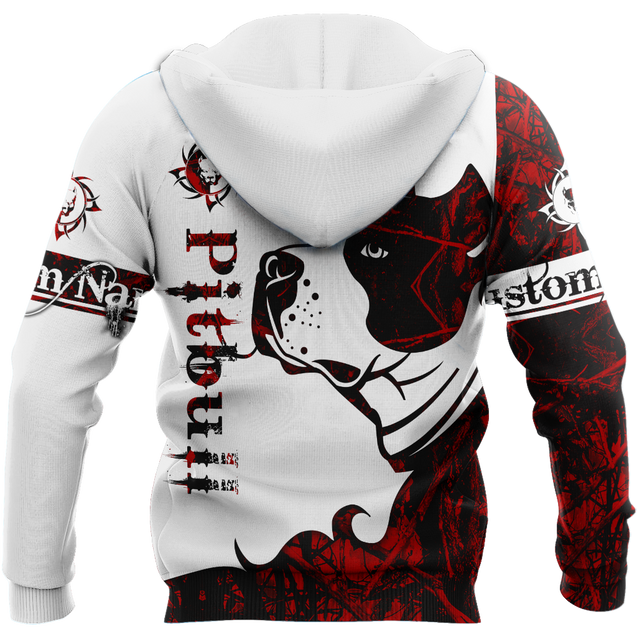 Pitbull red custom 3d hoodie shirt for men and women DD08052003S