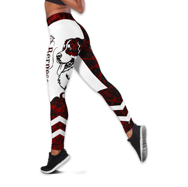 Bernese red tattoos legging + hollow tank combo DD08222001