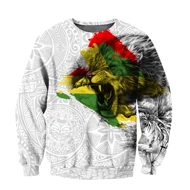 Jamaica lion roar 3d hoodie shirt for men and women DD07042001-Apparel-HG-Sweater-S-Vibe Cosy™