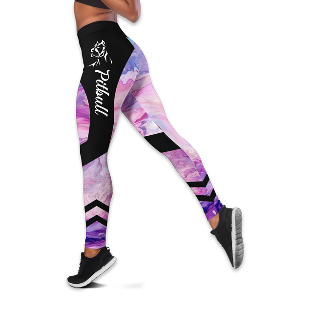 Pitbull tattoos legging + hollow tank combo DD07222001-Apparel-HG-S-No tank-Vibe Cosy™