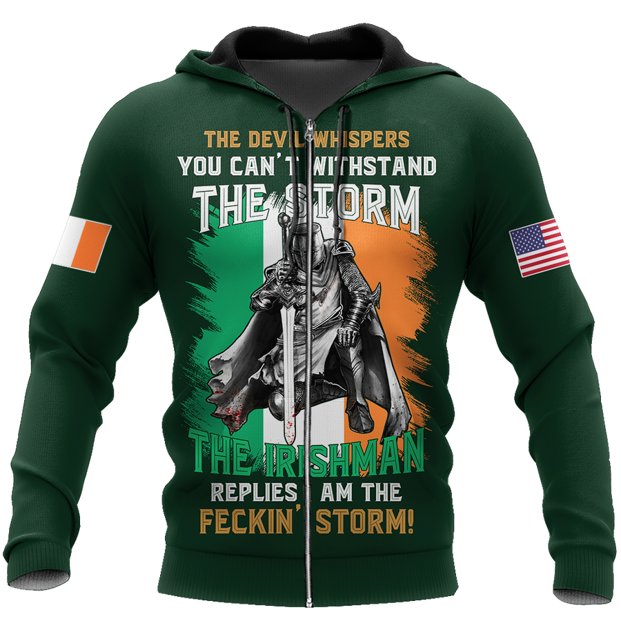 Irish St.Patrick day 3d hoodie shirt for men and women DD10272003