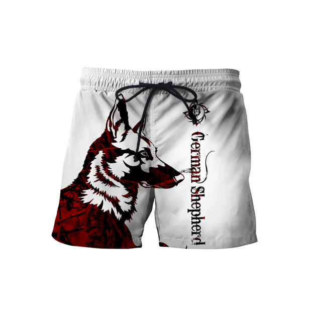 German shepherd red custom 3d hoodie shirt for men and women DD08052001S