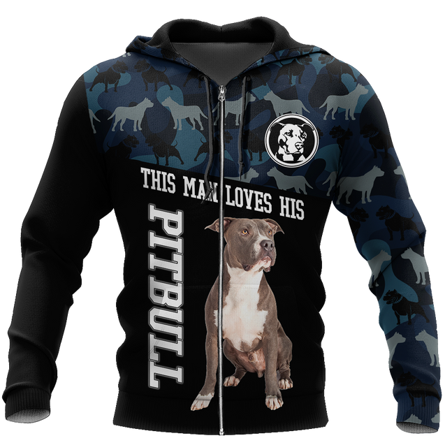 Pitbull 3d unisex shirt DD11022002